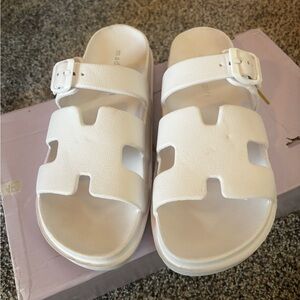 Madden Girl White Sandals